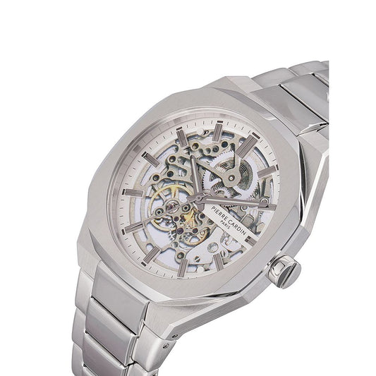 Gray Stainless Steel Dress Watch