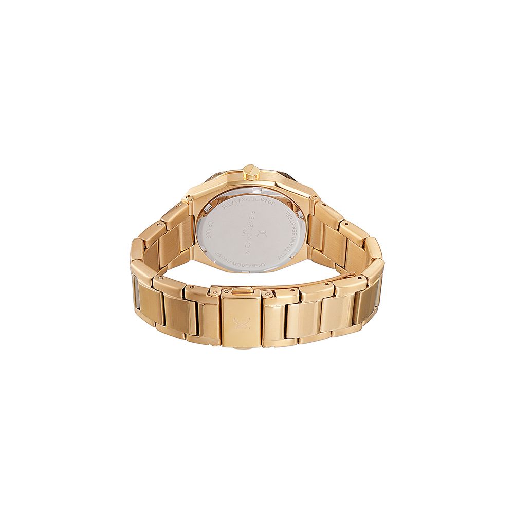 Gold Stainless Steel Dress Watch