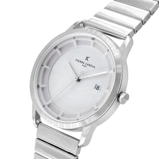 Gray Stainless Steel Dress Watch