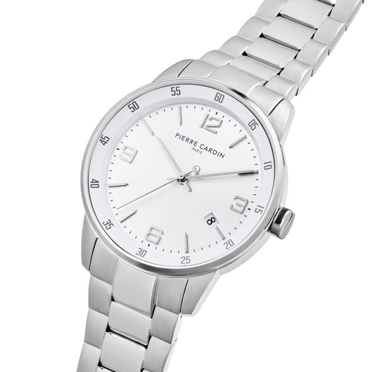 Gray Stainless Steel Dress Watch