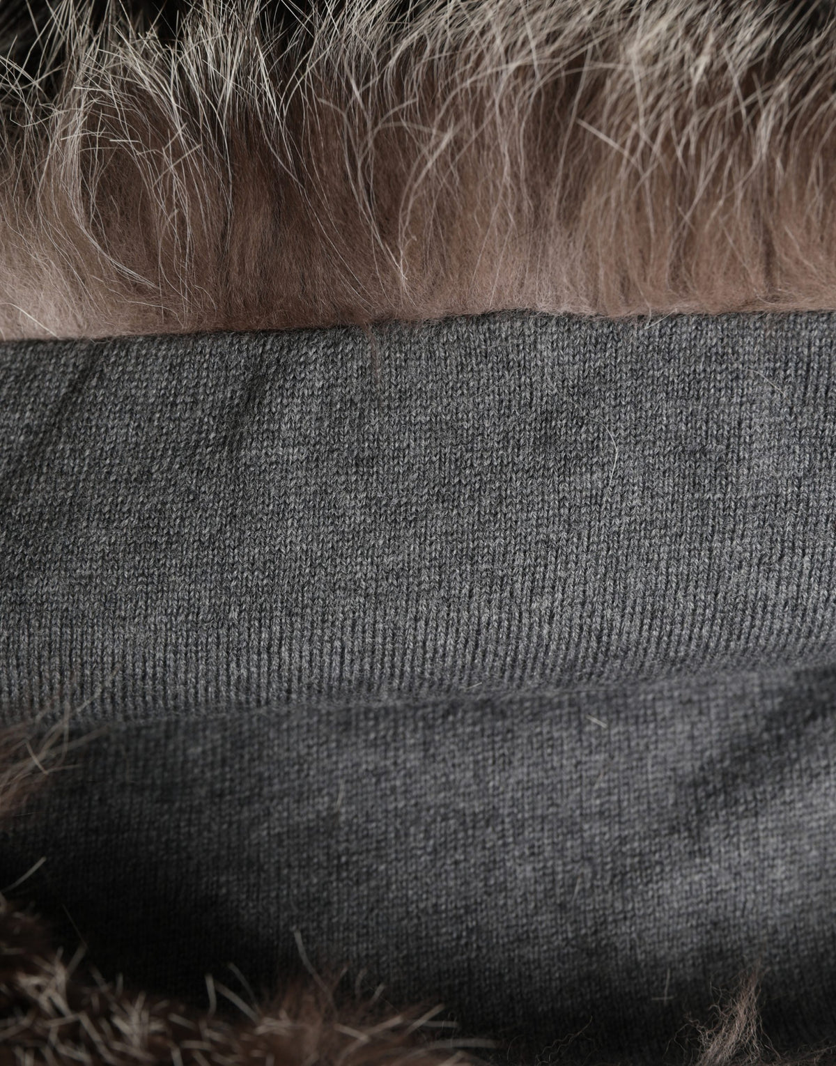 Brown Faux Fur Whole Head Wrap Capello Hat