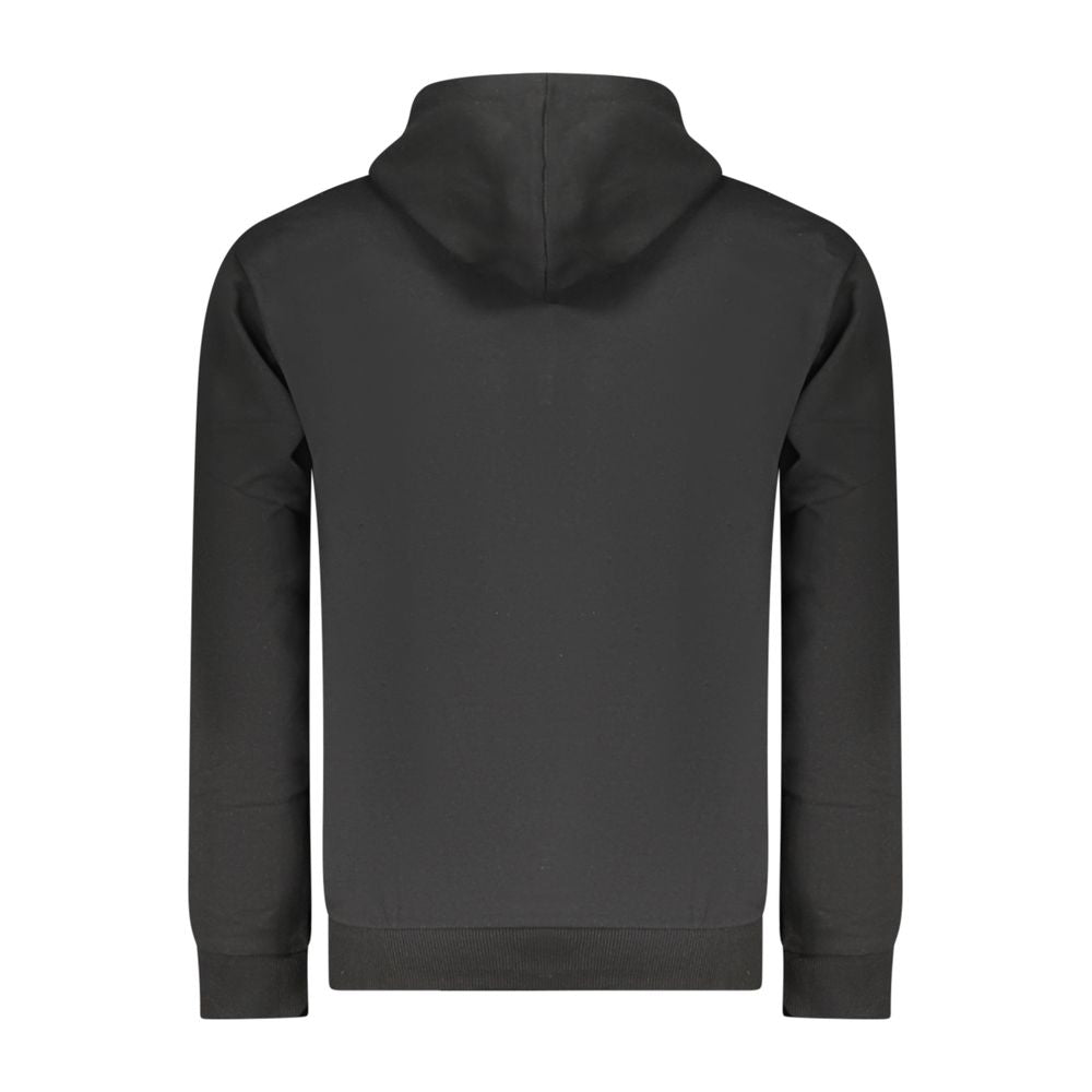 Black Cotton Men's Hoodie