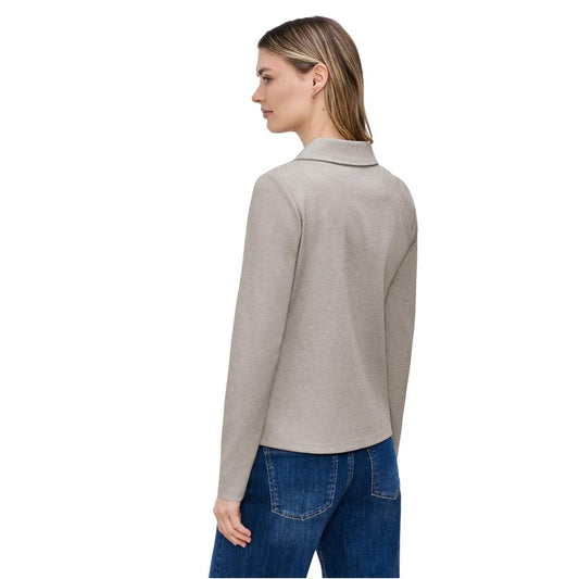 Beige Polyacrylic Blazer