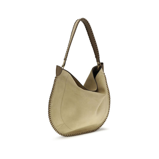 Beige Calf Leather Bos Taurus Shoulder Bag