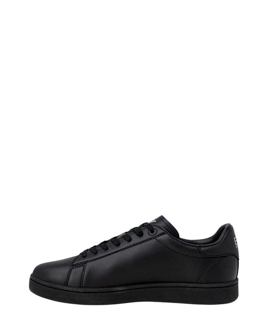Black Polyester Low Top Sneakers