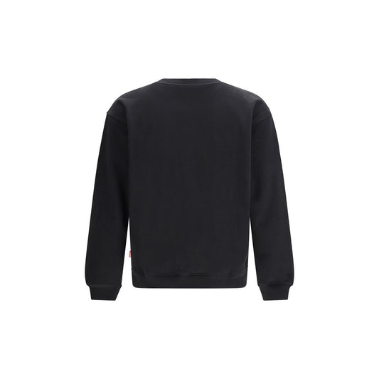 Black Cotton Sweatshirt