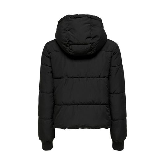Black Polyester Shell Jacket