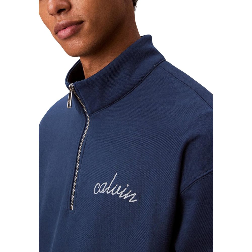 Blue Cotton Sweatshirt
