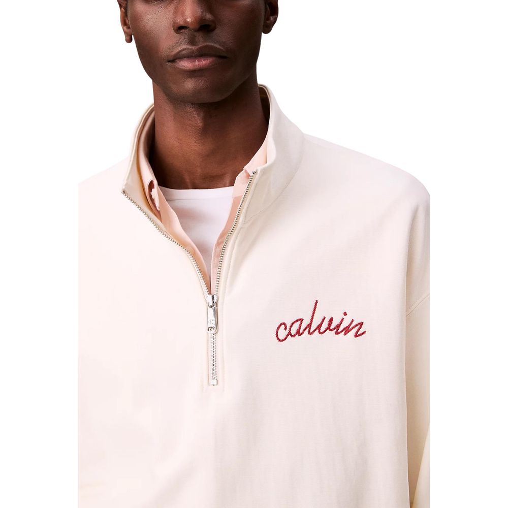 Beige Cotton Sweatshirt