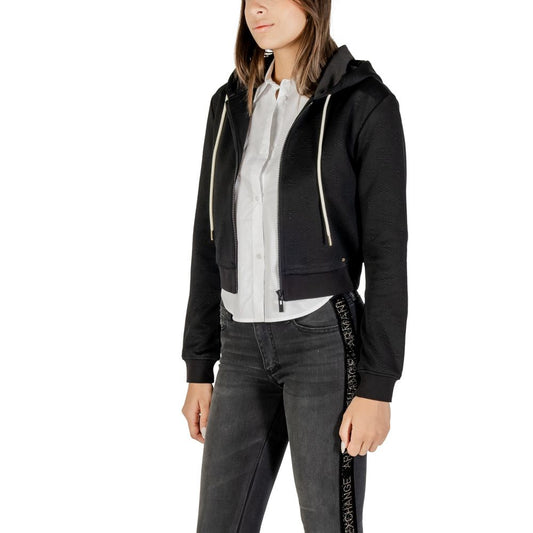 Black Polyester Hoodie