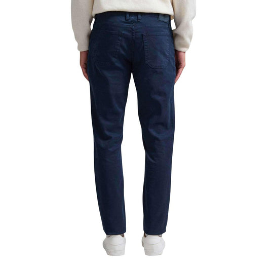 Blue Cotton Skinny Pants