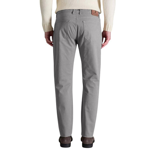 Gray Cotton Skinny Pants