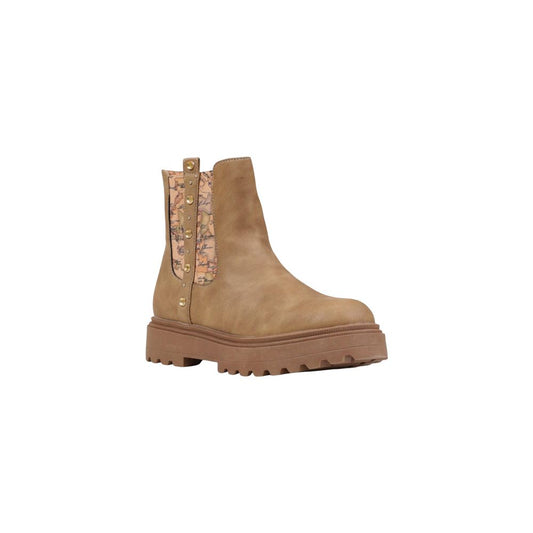 Beige Polyethylene Ankle Boots