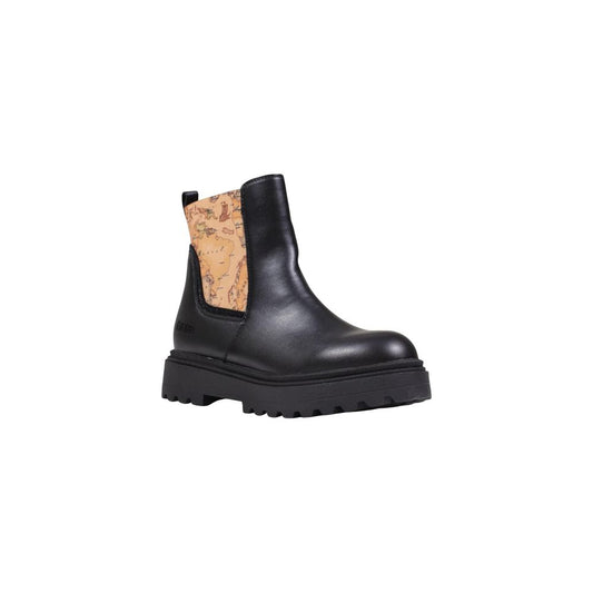Black Polyethylene Ankle Boots