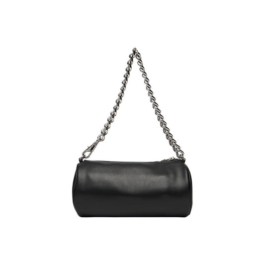 Black Artificial Leather Handbag
