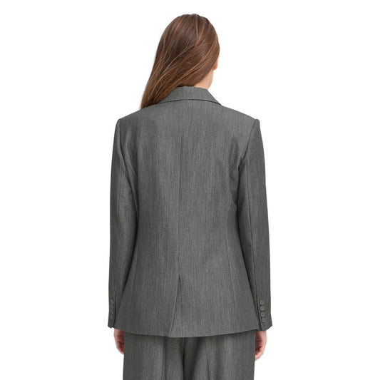 Gray Polyester Blazer