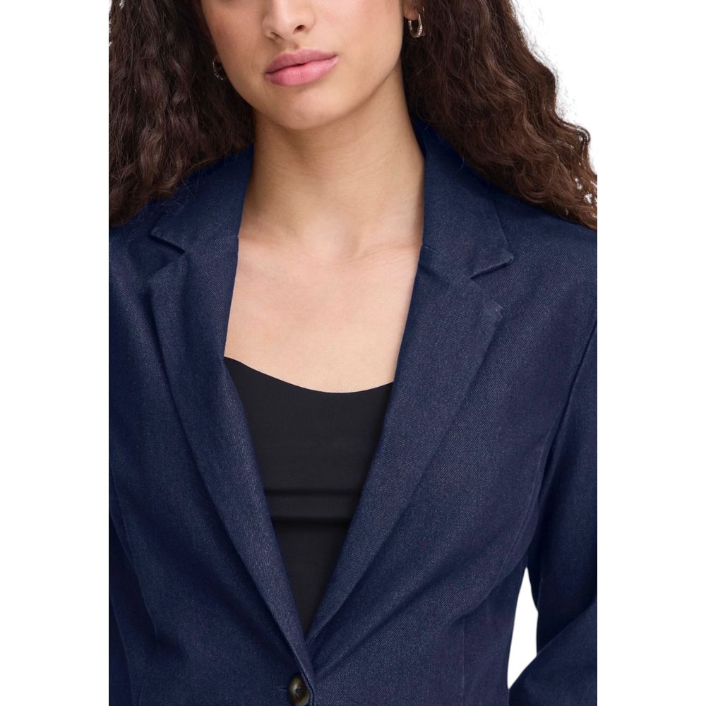 Blue Cotton Blazer