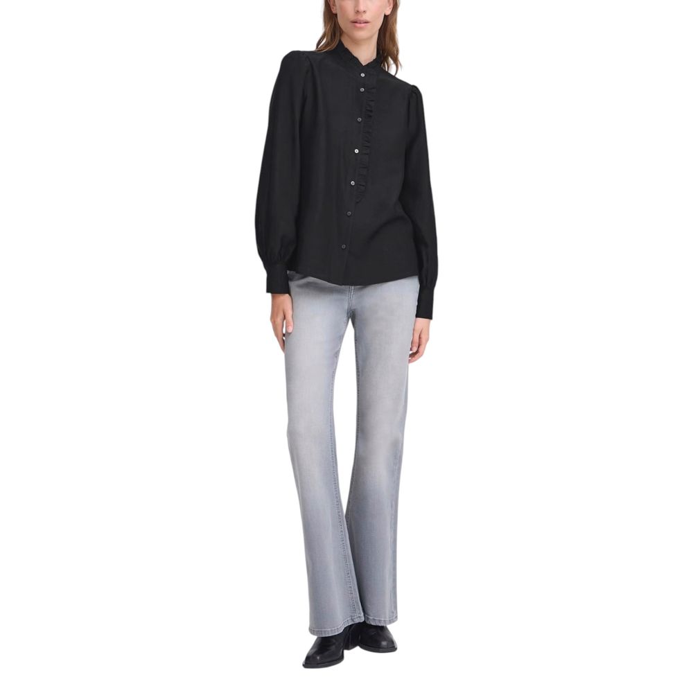 Black Viscose Blouse