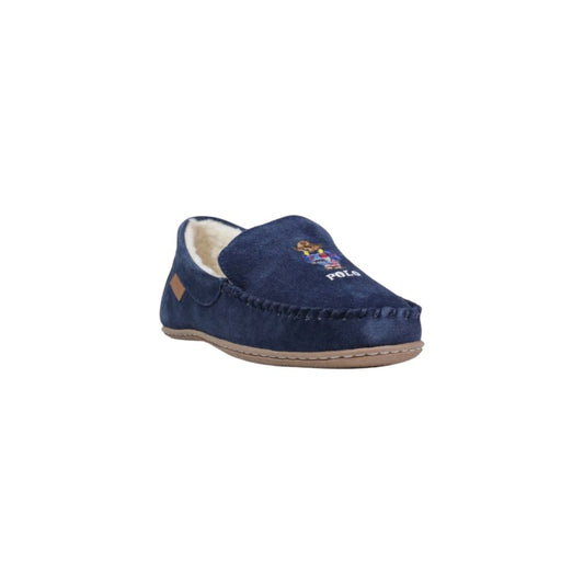 Blue Suede Leather Slippers