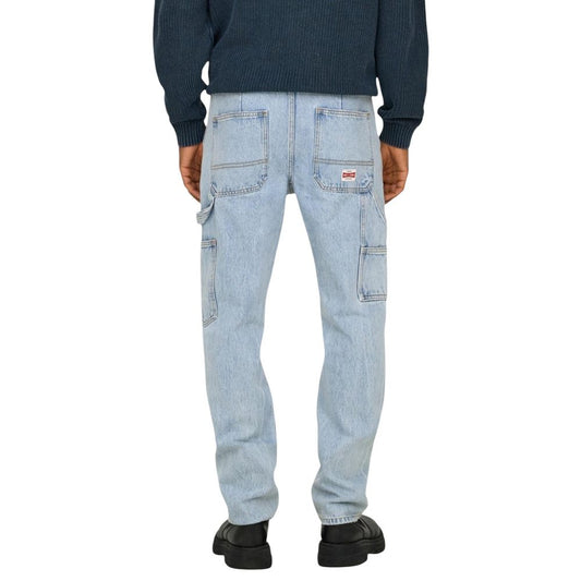 Blue Cotton Relaxed Fit Jeans