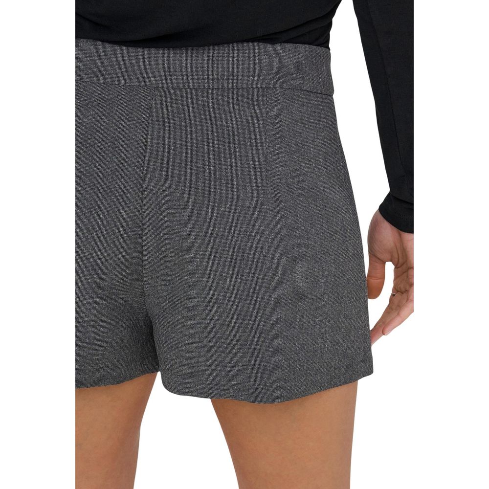 Gray Polyester Shorts