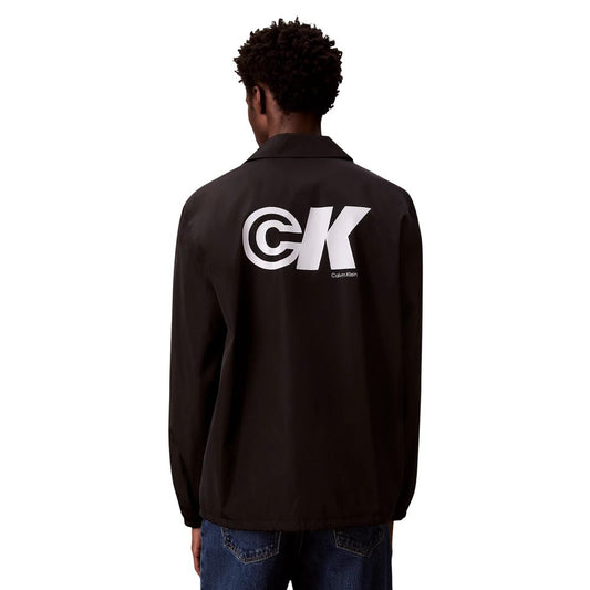 Black Polyester Shell Jacket