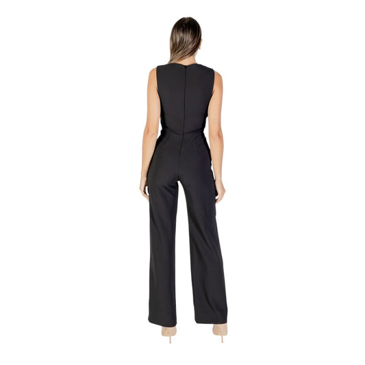 Black Polyester Jumpsuit