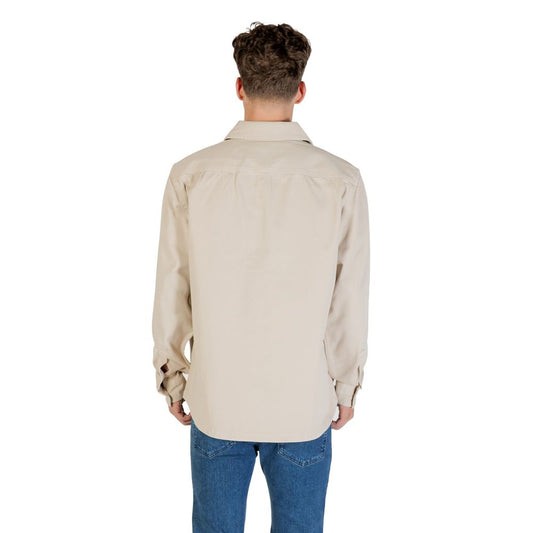Beige Polyester Shirt