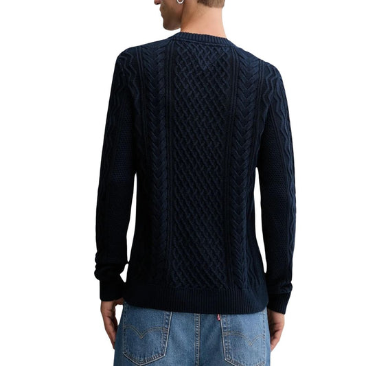 Blue Recycled Cotton Sweatshirt