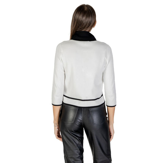 Black And White Viscose Sweatshirt