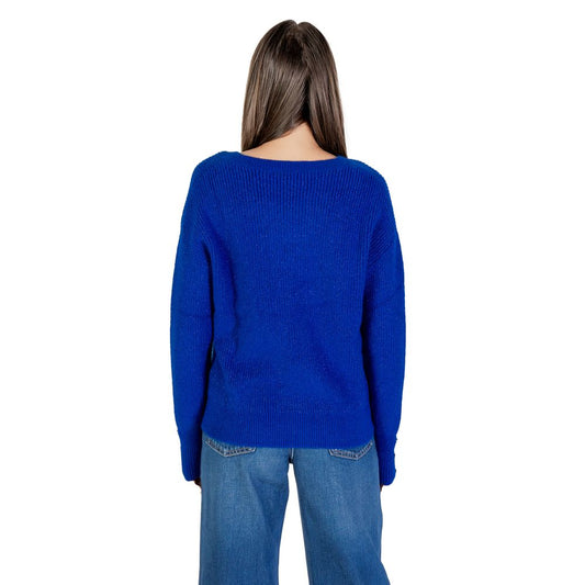 Blue Polyester Sweatshirt