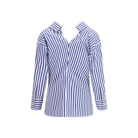 Blue Cotton Pattern Shirt