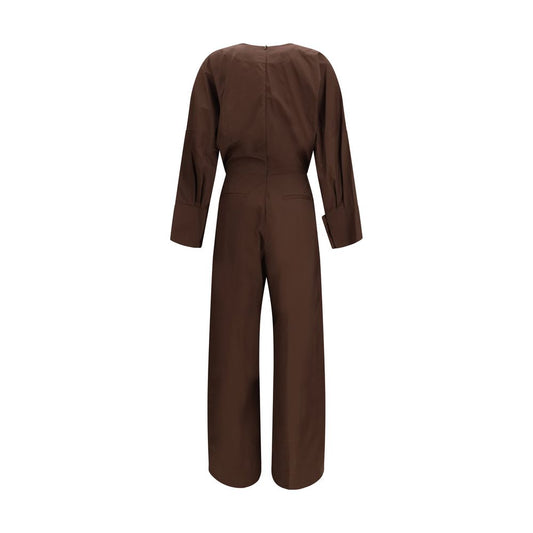 Brown Cotton Jumpsuit