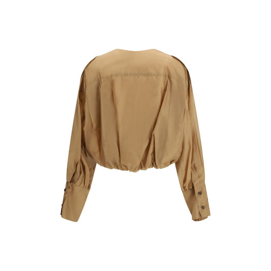 Beige Lycra Blouse