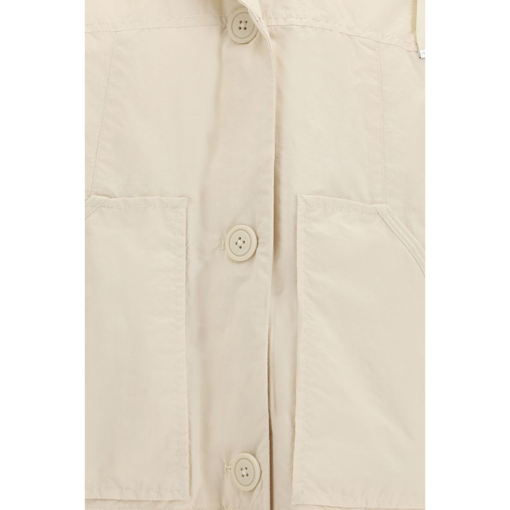 Beige Polyamide Shell Jacket