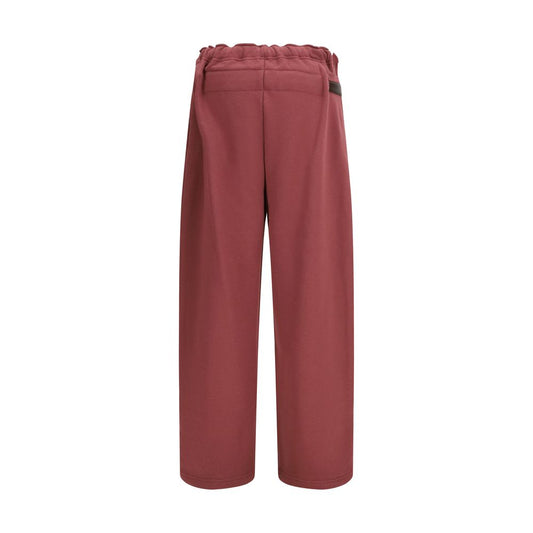 Multicolor Cotton Casual Pants