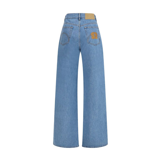 Blue Cotton Jeans Denim