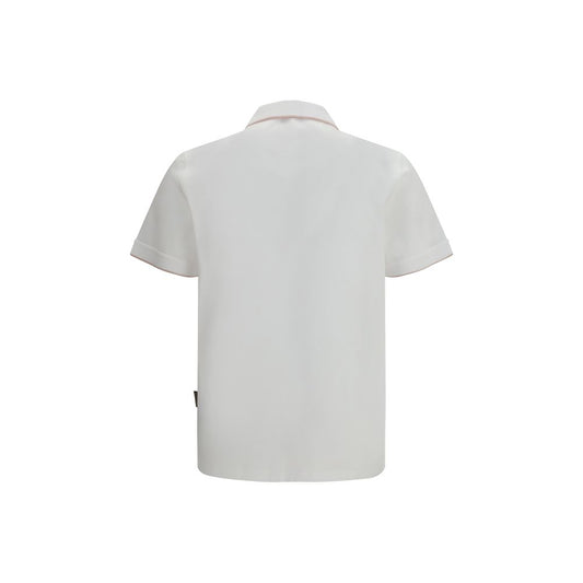 White Cotton Polo Shirt