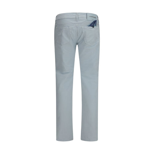 Blue Cotton Pants