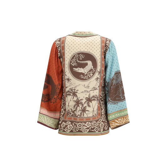 Multicolor Silk Pattern Shirt