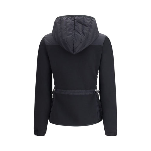 Black Polyamide Full-Length Jacket