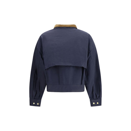 Blue Cotton Shell Jacket