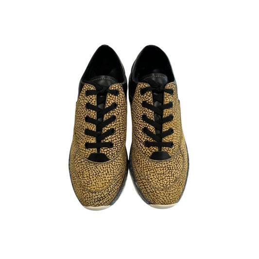 Beige Leather Women Sneaker