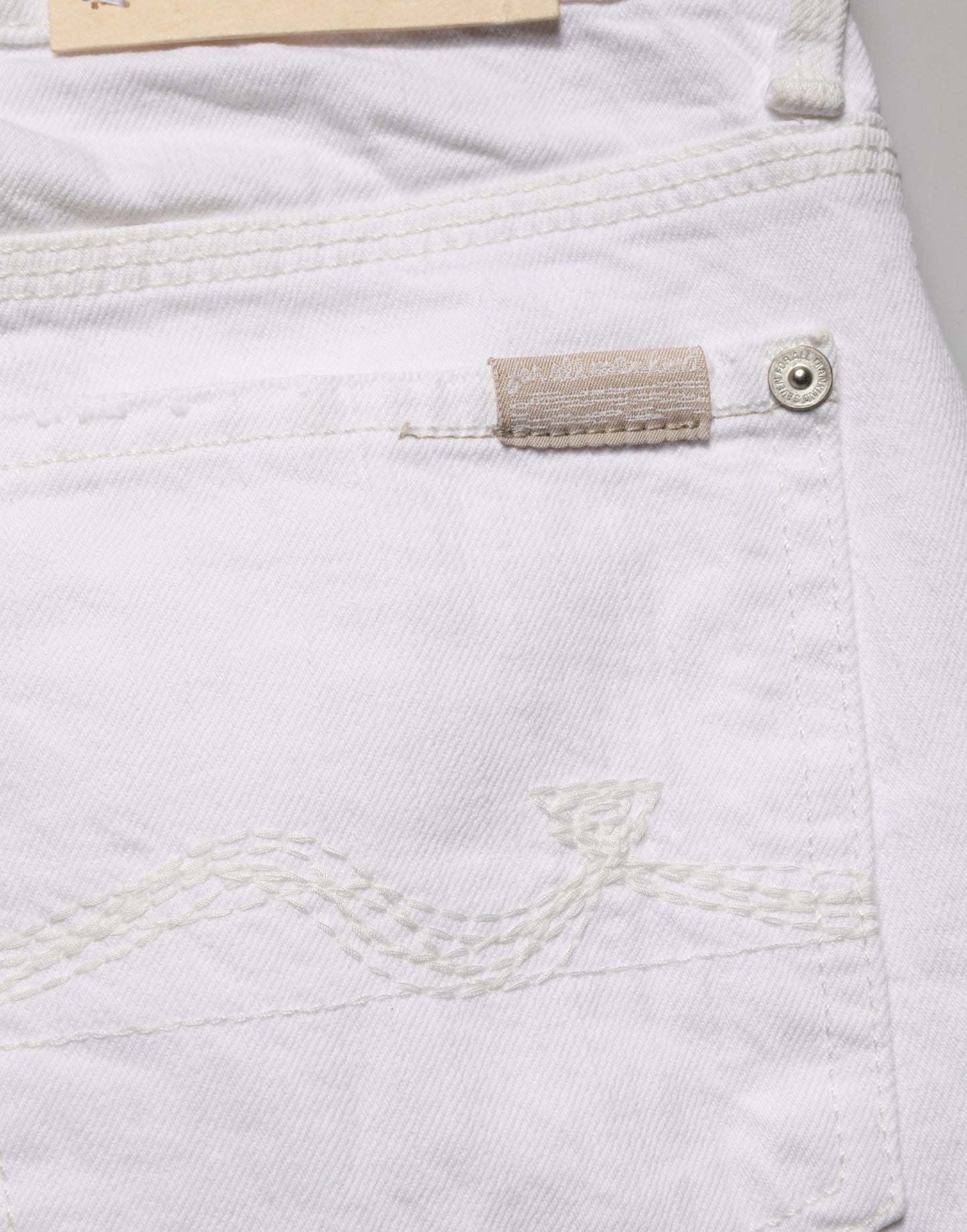 White Mid Waisted Skinny Denim Trouser Jeans