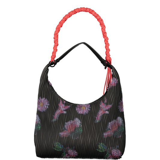 Nero Polyurethane Women Handbag