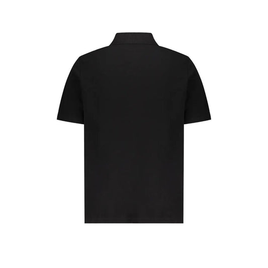 Black Cotton Polo Shirt