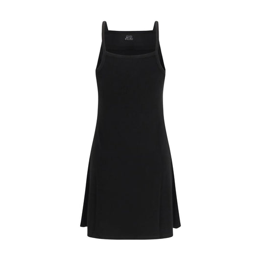 Black Viscose Casual Dress