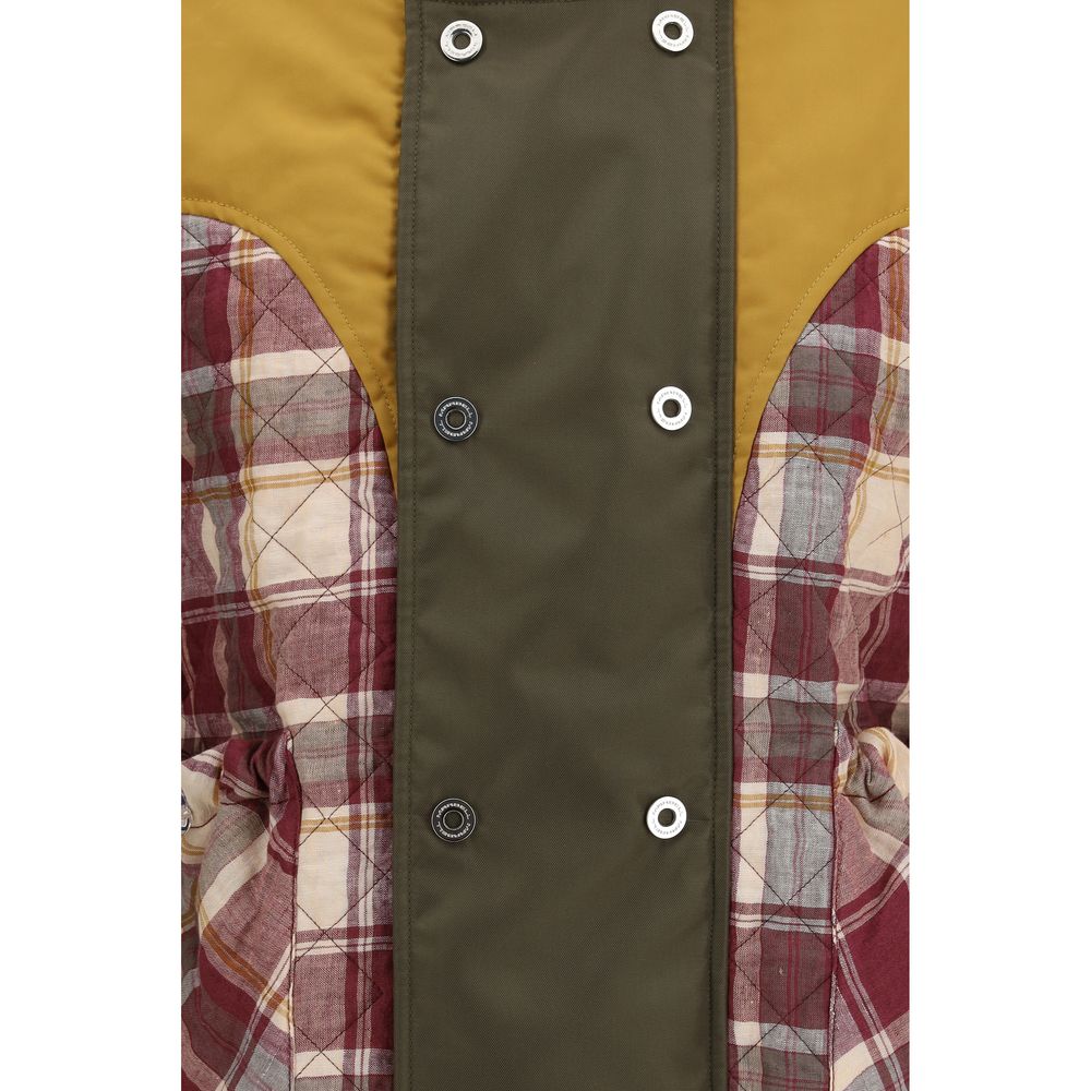 Red Polyamide Sleveless Jacket