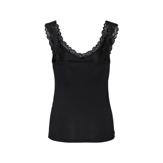 Black Viscose Tank Tops