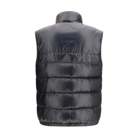Black Polyamide Sleveless Jacket